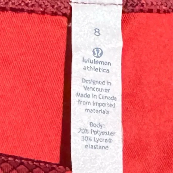 Lululemon Athletica Red Leggings - Picture 6 of 7